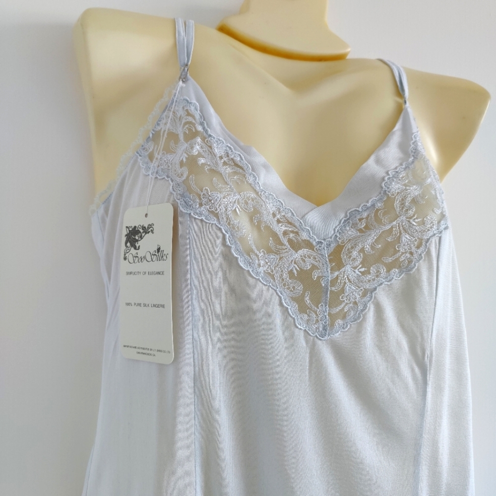 NWT Knit Silk Lingerie Romper | Knit Bodysuit/Playsuit- Gray - Picture 3 of 6